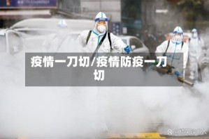 疫情一刀切/疫情防疫一刀切
