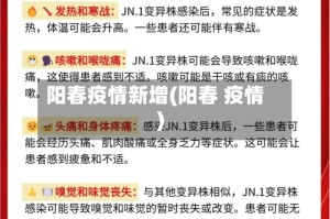 阳春疫情新增(阳春 疫情)