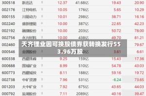 天齐锂业因可换股债券获转换发行553.96万股