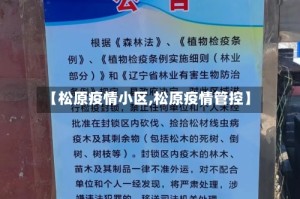 【松原疫情小区,松原疫情管控】