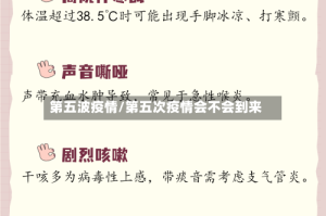 第五波疫情/第五次疫情会不会到来