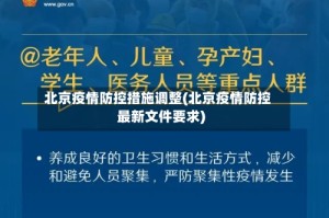 北京疫情防控措施调整(北京疫情防控最新文件要求)