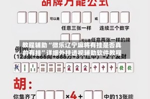 教程辅助“微乐辽宁麻将有挂是否真的有挂”详细外挂透视辅助软件教程