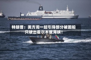 特朗普：美方周一起引导部分被困船只驶出霍尔木兹海峡！