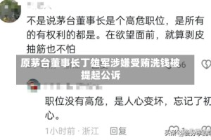 原茅台董事长丁雄军涉嫌受贿洗钱被提起公诉