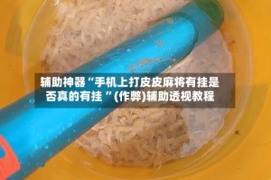 辅助神器“手机上打皮皮麻将有挂是否真的有挂 ”(作弊)辅助透视教程