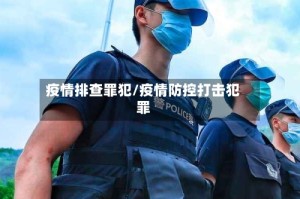 疫情排查罪犯/疫情防控打击犯罪