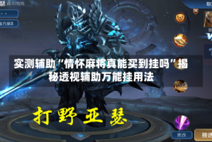 实测辅助“情怀麻将真能买到挂吗”揭秘透视辅助万能挂用法