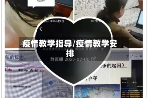 疫情教学指导/疫情教学安排
