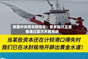 美国中央司令部司令：更多船只正准备通过霍尔木兹海峡
