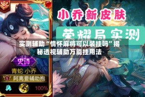 实测辅助“情怀麻将可以装挂吗”揭秘透视辅助万能挂用法