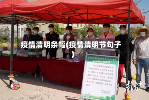 疫情清明条幅(疫情清明节句子)