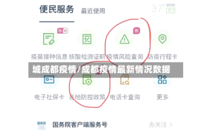 城成都疫情/成都疫情最新情况数据
