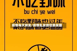 疫情每天转发/疫情乱发微信朋友圈