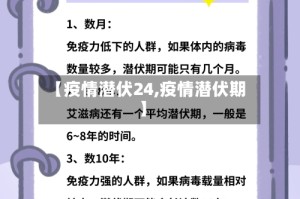 【疫情潜伏24,疫情潜伏期】