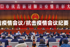 战疫情会议/抗击疫情会议纪要