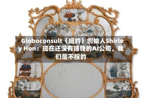 Globoconsult（纽约）创始人Shirley Hon：现在还没有赚钱的AI公司，我们是不投的