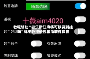 教程辅助“微乐浙江麻将可以买到挂吗”详细外挂透视辅助软件教程
