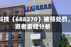 臻镭科技（688270）被预处罚，投资者索赔分析