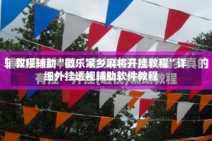 教程辅助“微乐家乡麻将开挂教程”详细外挂透视辅助软件教程