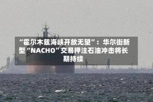 “霍尔木兹海峡开放无望”：华尔街新型“NACHO”交易押注石油冲击将长期持续