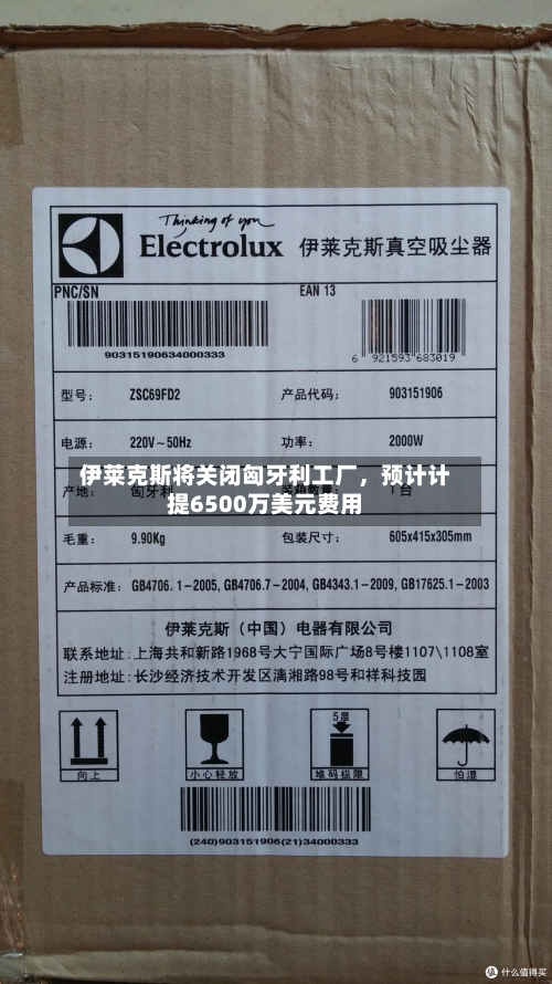 伊莱克斯将关闭匈牙利工厂	，预计计提6500万美元费用-第2张图片