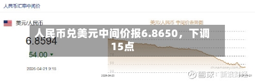 人民币兑美元中间价报6.8650	，下调15点-第2张图片