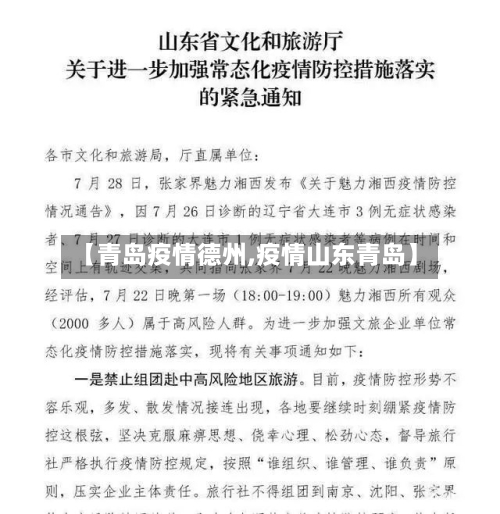 【青岛疫情德州,疫情山东青岛】-第1张图片