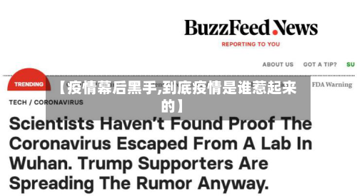 【疫情幕后黑手,到底疫情是谁惹起来的】-第1张图片