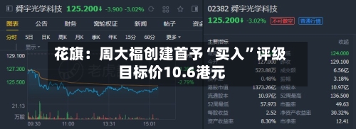 花旗：周大福创建首予“买入	”评级 目标价10.6港元-第1张图片