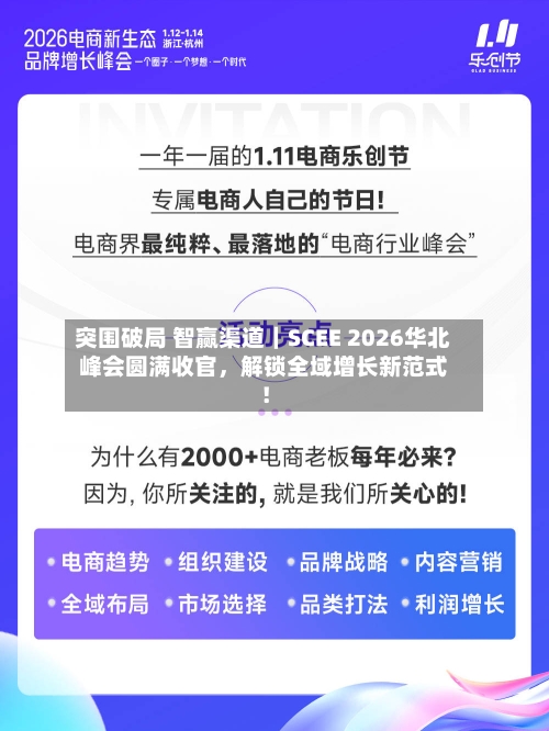 突围破局 智赢渠道｜SCEE 2026华北峰会圆满收官，解锁全域增长新范式！-第2张图片
