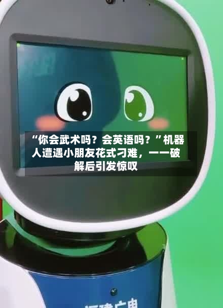 “你会武术吗？会英语吗？”机器人遭遇小朋友花式刁难，一一破解后引发惊叹-第3张图片