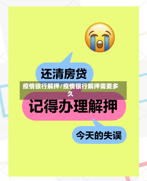 疫情银行解押/疫情银行解押需要多久-第1张图片