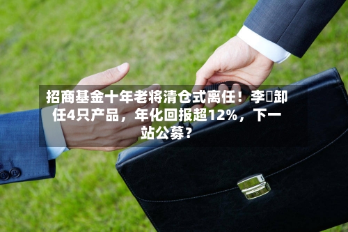 招商基金十年老将清仓式离任！李崟卸任4只产品，年化回报超12%，下一站公募？-第1张图片