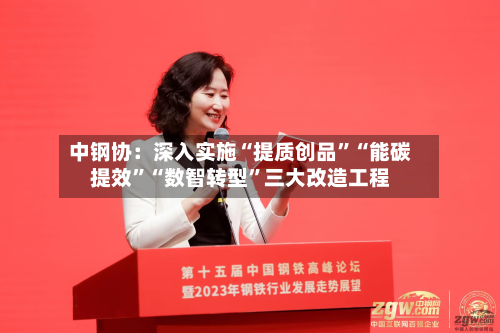 中钢协：深入实施“提质创品”“能碳提效”“数智转型	”三大改造工程-第2张图片