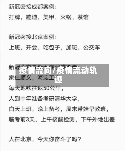 疫情流向/疫情流动轨迹-第1张图片
