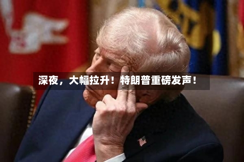 深夜，大幅拉升！特朗普重磅发声！-第2张图片