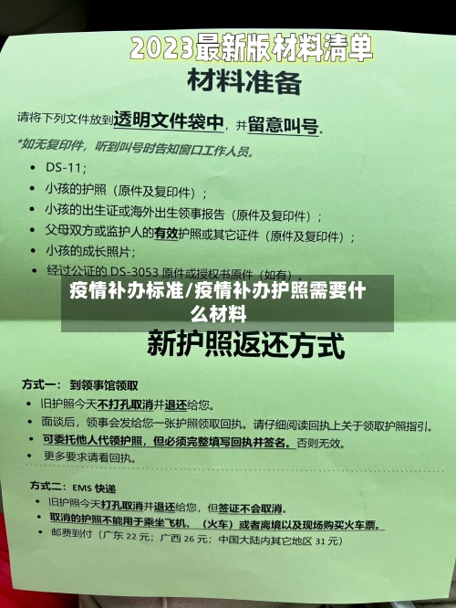 疫情补办标准/疫情补办护照需要什么材料-第1张图片