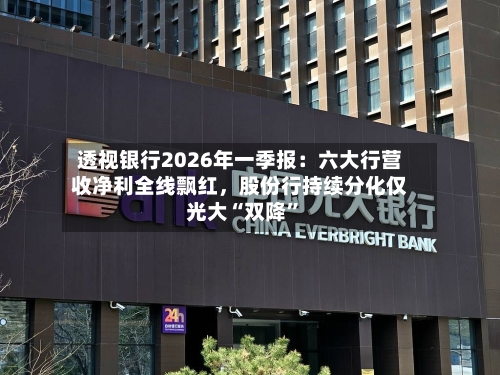 透视银行2026年一季报：六大行营收净利全线飘红，股份行持续分化仅光大“双降”-第1张图片