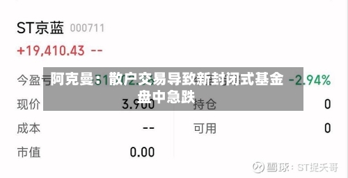阿克曼:散户交易导致新封闭式基金盘中急跌-第2张图片
