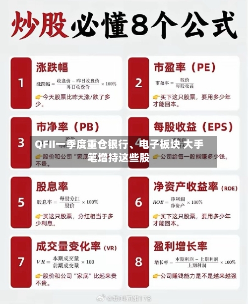 QFII一季度重仓银行、电子板块 大手笔增持这些股-第1张图片