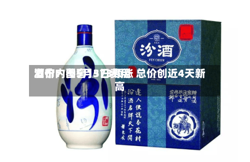 酒价内参5月3日费用
发布:国窖1573领涨 总价创近4天新高-第1张图片