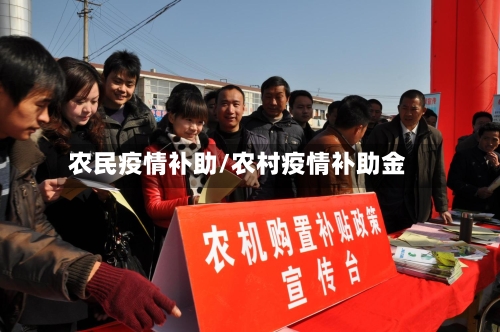 农民疫情补助/农村疫情补助金-第3张图片