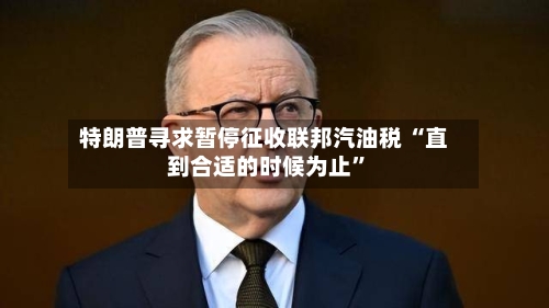 特朗普寻求暂停征收联邦汽油税 “直到合适的时候为止”-第2张图片