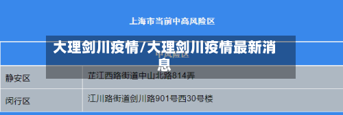 大理剑川疫情/大理剑川疫情最新消息-第2张图片