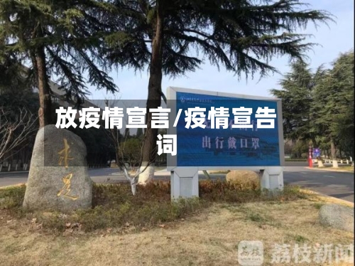 放疫情宣言/疫情宣告词-第2张图片