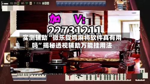 实测辅助“微乐捉鸡麻将软件真有用吗	”揭秘透视辅助万能挂用法-第1张图片