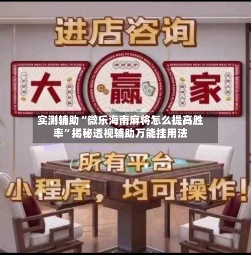 实测辅助“微乐海南麻将怎么提高胜率”揭秘透视辅助万能挂用法-第1张图片