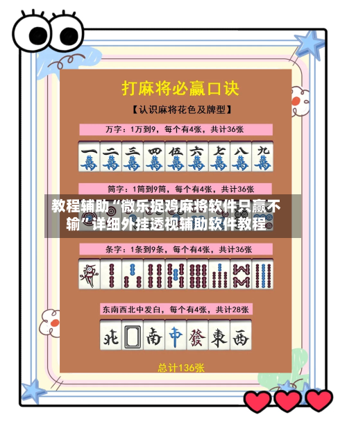 教程辅助“微乐捉鸡麻将软件只赢不输	”详细外挂透视辅助软件教程-第1张图片