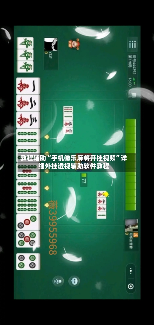 教程辅助“手机微乐麻将开挂视频”详细外挂透视辅助软件教程-第1张图片